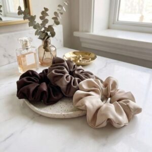 NUVEX satijnen scrunchies